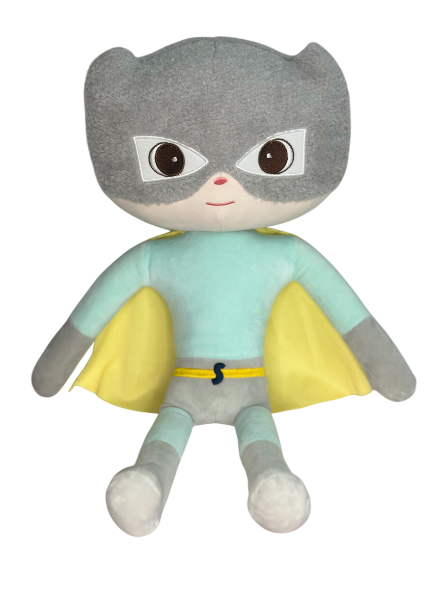 Neo - Superhero Plush Doll for Boys | Custom Soft Stuffed Toy with Cape